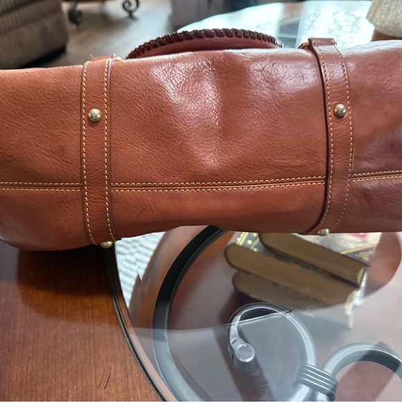 Dooney and Bourke Brown Leather Satchel Gently Used Beautiful Leather - Picture 4 of 8